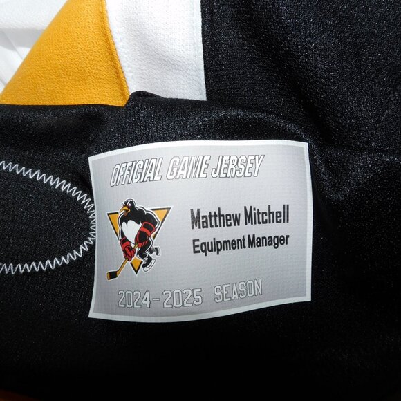 WBS Penguins game worn CCM white hockey jersey Jesse Puljujarvi - Pittsburgh AHL - Picture 3 of 4